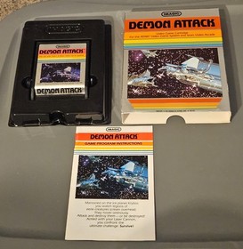 Demon Attack Atari 2600/7800/2600+/7800+ Complete in Box CIB TESTED WORKS