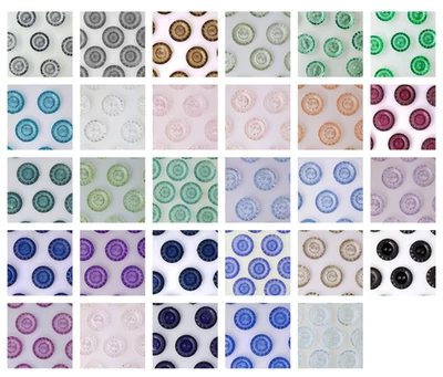 CRYSTAL BUTTON, SIZE 24L - 5/8", SHINY FINISH, 1 DOZEN SET, FREE SHIPPING USA - Image 1 of 4