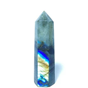 Varita de Labradorita Azul Natural 78g Cuarzo Cristal Curativo Punto Reiki E197 - Imagen 1 de 4