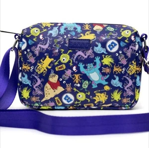 DISNEY Monsters Inc Crossbody Bag AOP NEW - Picture 1 of 3