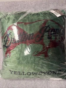 Yellowstone Silk Touch Sherpa Pillow 22in x 22in Yellowstone Dutton Tartan - Picture 1 of 3