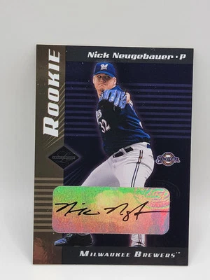 2001 Leaf Limited - Nick Neugebauer #309 Milwaukee Brewers - ROOKIE AUTO /750 - Image 1 of 2