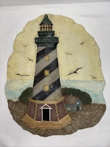 By the Sea Lighthouse Stepping Stone Wall Plaque Decor Art New Creative - Picture 1 of 5