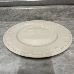 Plato de cena Lenox informal elegancia marfil 10 7/8” repuesto en relieve EE. UU. - Imagen 1 de 4