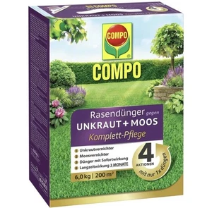 COMPO Rasendünger gegen Unkraut + Moos Komplettpflege für 200 m² - 6 kg Neuware - Bild 1 von 1