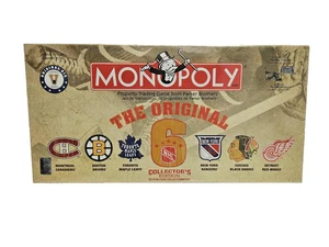 MONOPOLY THE ORIGINAL 6 SIX HOCKEY NHL HOJA DE ARCE ALAS ROJAS BRUINS MONTREAL NUEVO - Imagen 1 de 6