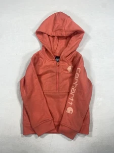 Carhartt Mädchen Zip Hoodie 2T Pink Sweatshirt Logo Kapuzenjacke - Bild 1 von 6
