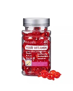 Hair Treatment Serum-No Rinse with Argan Macadamia Avocado Oils-Vita 40 capsule - Picture 1 of 6