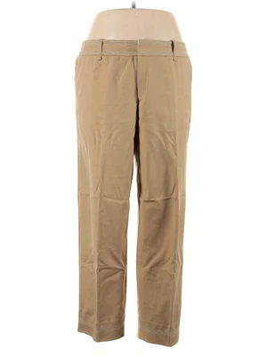 Linda Allard Ellen Tracy Women Brown Khakis 16 - Image 1 of 2