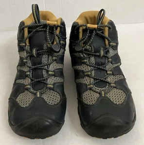 Keen Boys Size 5 Koven Blue Black Hiking Boots Shoes Sneakers Waterproof - Picture 1 of 13