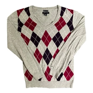 Tommy Hilfiger Pullover M Grau Damen Kariert - Bild 1 von 7