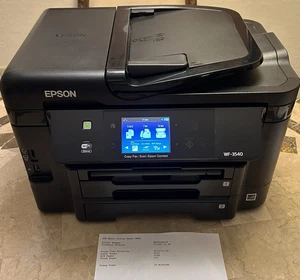 Epson WF-3540 All-in-One Color Inkjet Fax, Copier, Scanner & Printer - Picture 1 of 15
