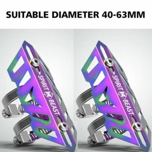 2PCS Motorcycle Shock Absorber Protection Cover Scooter ATV fit Diameter 40-63MM - Picture 1 of 14