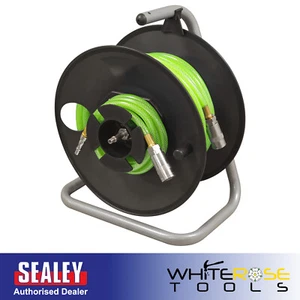 Sealey 20m Portable Manual Air Hose Reel 6mm ID - Picture 1 of 5
