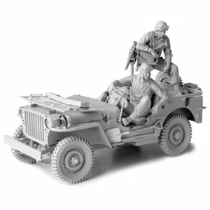SOL Model 338 - 1/16 Bausatz Willys Jeep mit Fahrer und Schütze - Neu - Bild 1 von 1