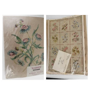 Panel de tapiz de punta de aguja de diario de mujer de colección casa flota sellada escabia - Imagen 1 de 7