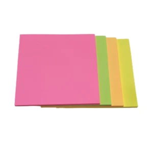 4 Pack 200 Sticky Notes Sheet 75mm X 75mm Memo Stationery Office Cafe Work Home - Picture 1 of 2