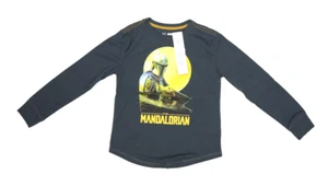 GapKids Star Wars Mandalorian Pajama Shirt Long Sleeves Gray Youth Boys 10 - Picture 1 of 9