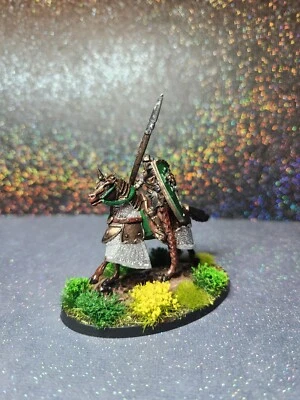 Hand Painted Reaper Bones Male Green Knight Rider Miniatures - Image 1 of 4