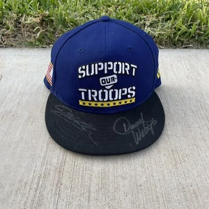 Rare Support Our Troops New Era Snapback Hat Cap Autographed by Darrel Waltrip - Picture 1 of 4