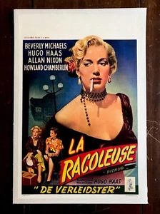 PICKUP BEVERLY  MICHAELS BELGIAN MOVIE POSTER ON LINEN 1951 - Bild 1 von 1