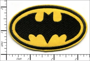 36 Pcs Embroidered Sew or Iron on patches Batman Logo Badge 85x50mm AP012aF - Picture 1 of 2