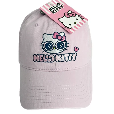 Hello Kitty Hat Women Pink Baseball Cap Embroidered Adjustable Sanrio NWT - Image 1 of 4