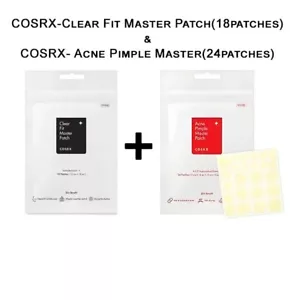 COSRX-Clear Fit Master Patch(18patches)+Acne Pimple Master(24patches)-UK SELLER- - Picture 1 of 3