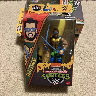 "FIGURA DE 6"" WWE X TMNT ELITE COLLECTION SETH FREAKIN ROLLINS LEONARDO" Foto 1 de 4