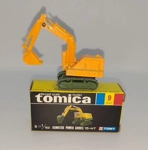 Tomica Black Box No.9 KOMATSU Power Shovel 15-HT S=1/103 Made in Japan - Picture 1 of 5