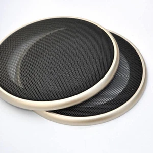 Pair 4inch Black Speaker Cover Audio Grill Mask - Picture 1 of 2