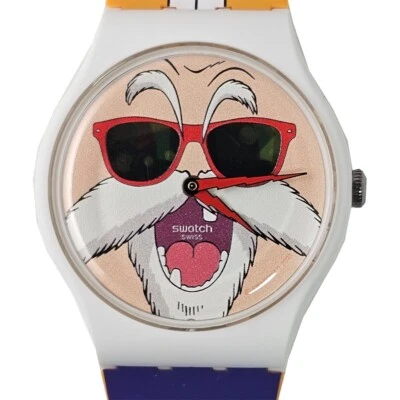 DRAGON BALL Z swatch Master Roshi KAMESENNIN X SWATCH SUOZ346 Novo com Caixa - Imagem 1 de 4