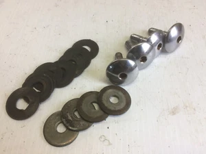 FABRICANTE DE EQUIPOS ORIGINALES pernos de clavija de pie cromo/herrajes de 1994 SUZUKI GSX600F motocicleta Katana - Imagen 1 de 3