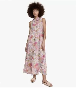 Abito BB Dakota Steve Madden taglia XS California Soul rosa margherita relaxed costa - Foto 1 di 14