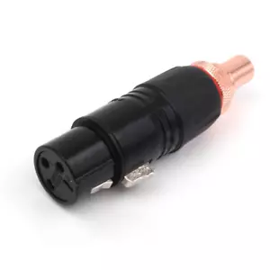 4 pz Neutrik 3 pin XLR maschio/femmina a RCA femmina spina adattatore presa audio HIFI - Foto 1 di 8