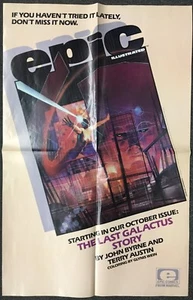 "Last Galactus Story póster promocional 1984 Bill Sienkiewicz arte mide 21,5"" x 34" - Imagen 1 de 3