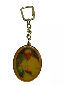Portachiavi ciondolo Papa Giovanni Paolo II Los Angeles visita papale 1987 regalo cattolico - Foto 1 di 8