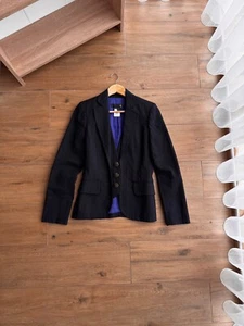 VTG Just Cavalli Luxury Black Striped Blazer with Vest - Picture 1 of 17