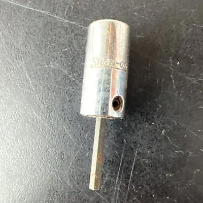 SNAP-ON 1/4" DRIVE 3/32" CARBURETOR IDLE ADJUSTING HEX HEAD DRIVER SOCKET S6137 - Image 1 of 4