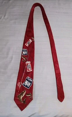 Винтажное рыболовное пиво Red Bud Light Tie Budweiser I Love You 58x4 - Изображение 1 из 4