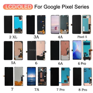 Google Pixel 4A 5A 6 6A 6 Pro 7 7A 7 Pro 8 Pro LCD/OLED Screen Assembly 5G Lot - Picture 1 of 87