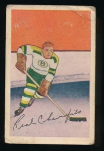1952-53 Parkhurst Hockey #80 REAL CHEVREFILS -Rookie (Boston Bruins)