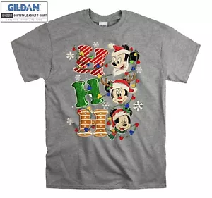 Ho Ho Ho Mickey Mouse Christmas Lights Shir Hoodie Tshirt Men Women Unisex AC362 - Picture 1 of 9