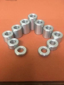 4 AUS 18 MM OD X 25 MM ALUMINIUM ABSTANDSHALTER MOTORHAUBE ERHÖHT BUCHSEN M8 LOCH - Bild 1 von 1