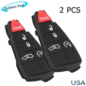 2 para Dodge Charger Challenger 2008-2013 mando a distancia llavero almohadilla de goma 5b IYZ-C01C - Imagen 1 de 6
