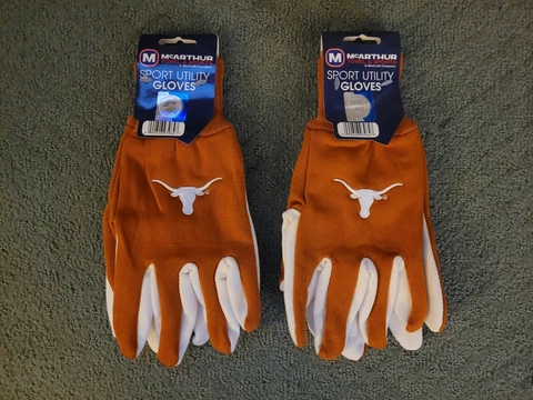 ( 2 ) WINCRAFT TEXAS LONGHORNS UTILITY GLOVES ( NEW ) ONE SZ Cover