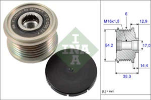 Polea Embrague Alternador Citroen Fiat Ford Lancia Peugeot INA 535019410 - Imagen 1 de 1