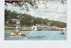 PPC Postcard MO Missouri Lake Taneycomo Scenic View Rockaway Beach Paddle Boat/B