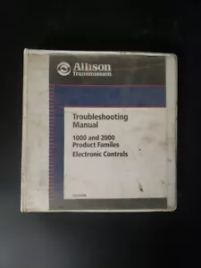 Allison Transmission Troubleshooting Manual 1000 & 2000 Electronic Controls - Picture 1 of 6