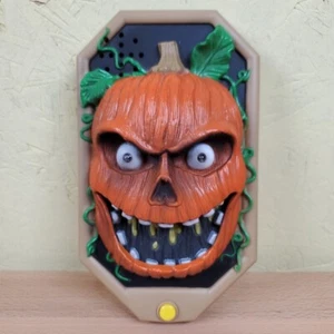 Toy State Halloween Pumpkin Talking Animated Door Bell Prop w/Sounds 1990s - Picture 1 of 7